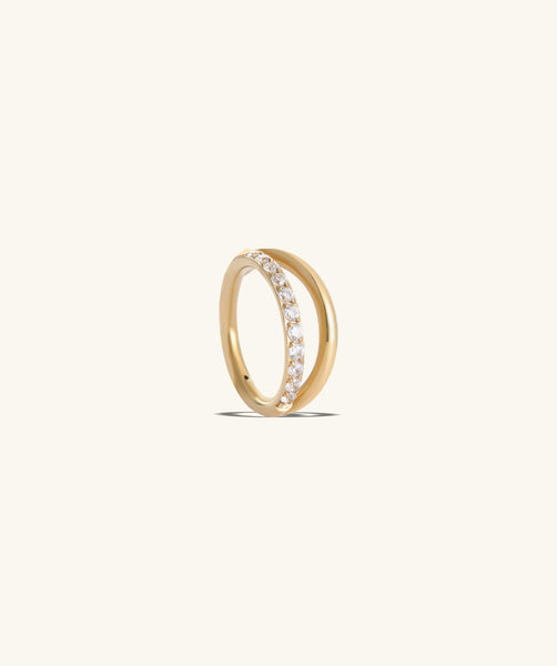 Shiny Double Layer Clicker Hoop