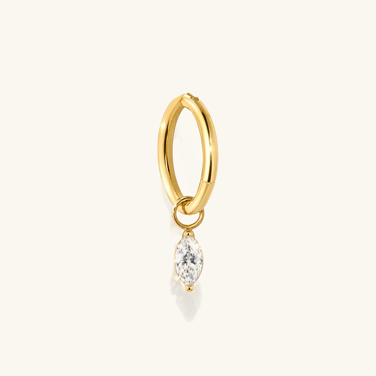 Titanium Marquise Dangle - OumoJewelry