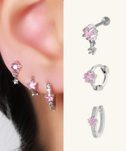 Pink Nova Set - Brass - Oumo Jewelry
