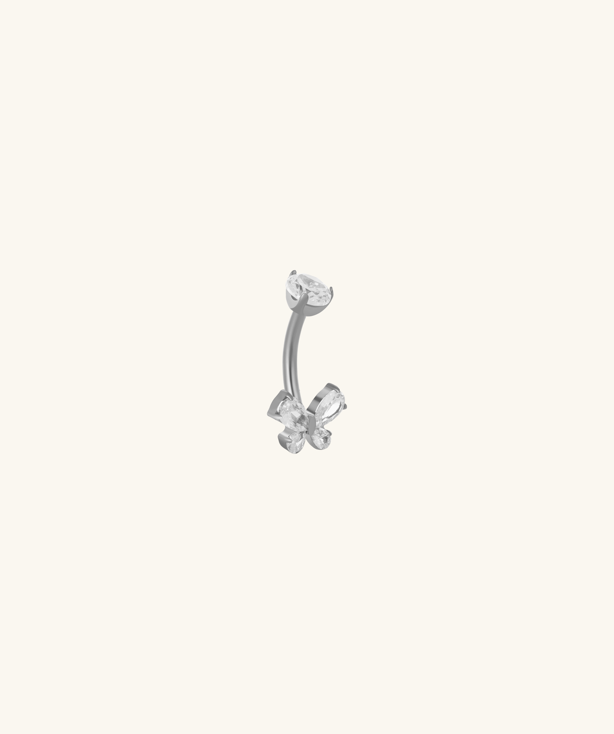 Titanium Floria Belly Ring - Titanium - Navel - Oumo Jewelry