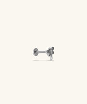 Titanium Dragonfly Flatback Stud - Titanium - Helix, Forward Helix, Upper Lobe - Oumo Jewelry