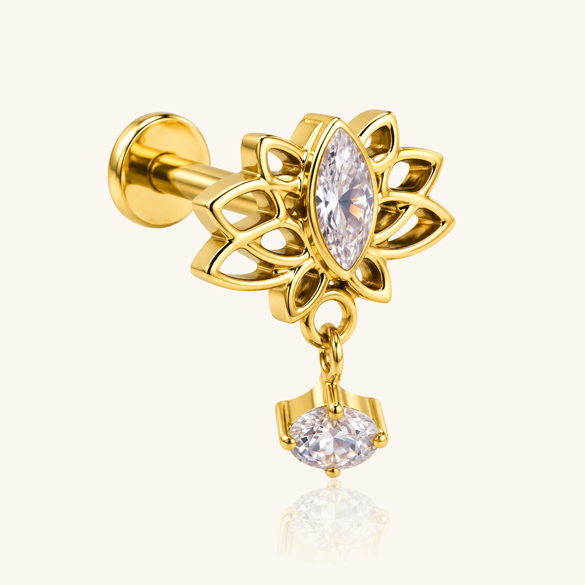Titanium Cassia Stud