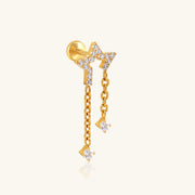 Titanium Vesta Star Stud