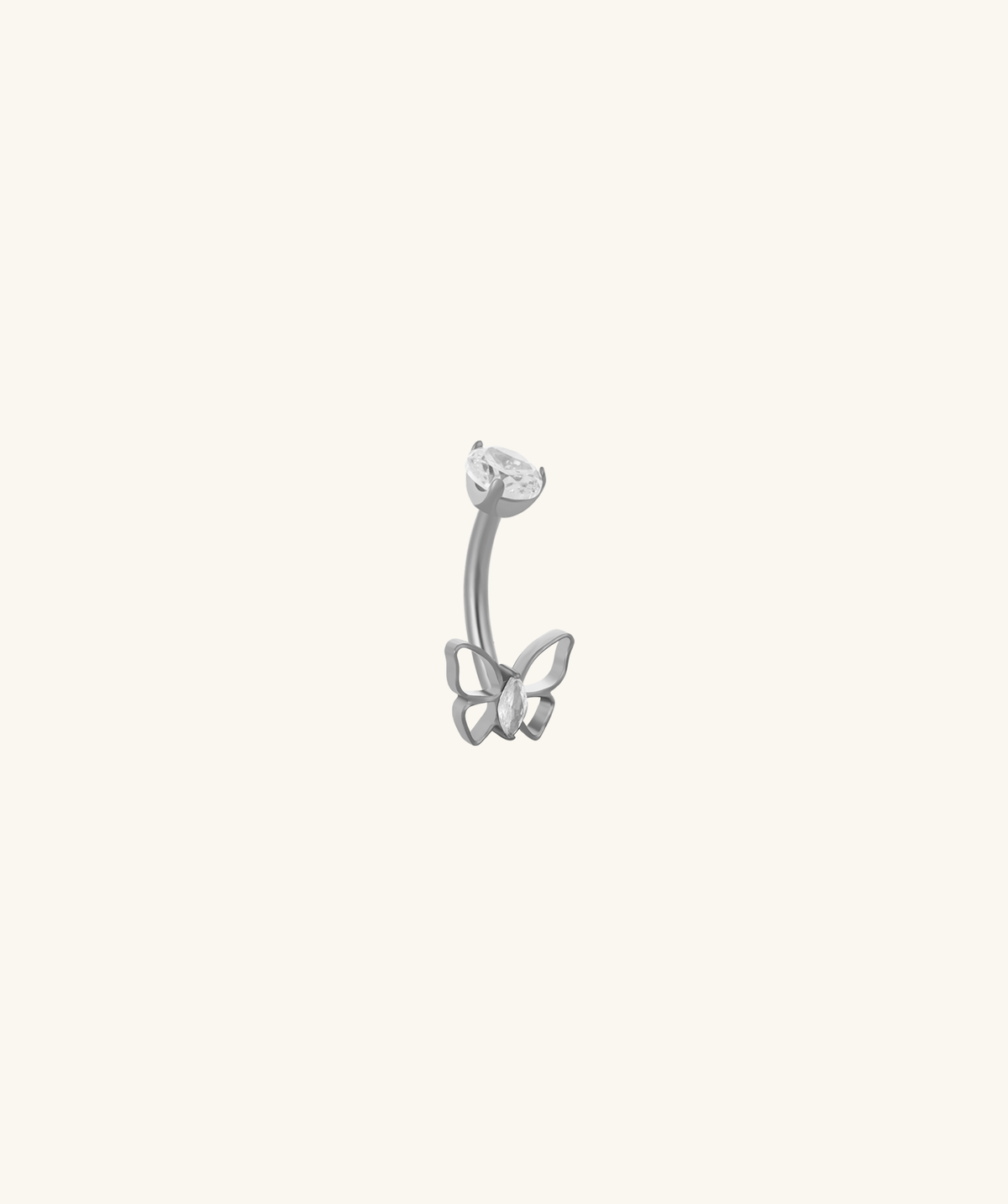 Titanium Zivara Belly Ring - Titanium - Navel - Oumo Jewelry