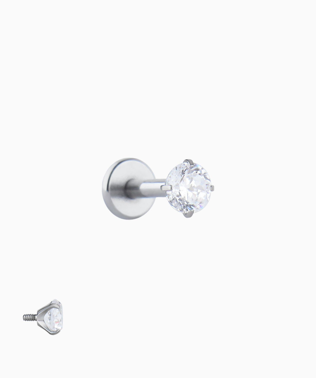 Titanium Basic Flatback Stud