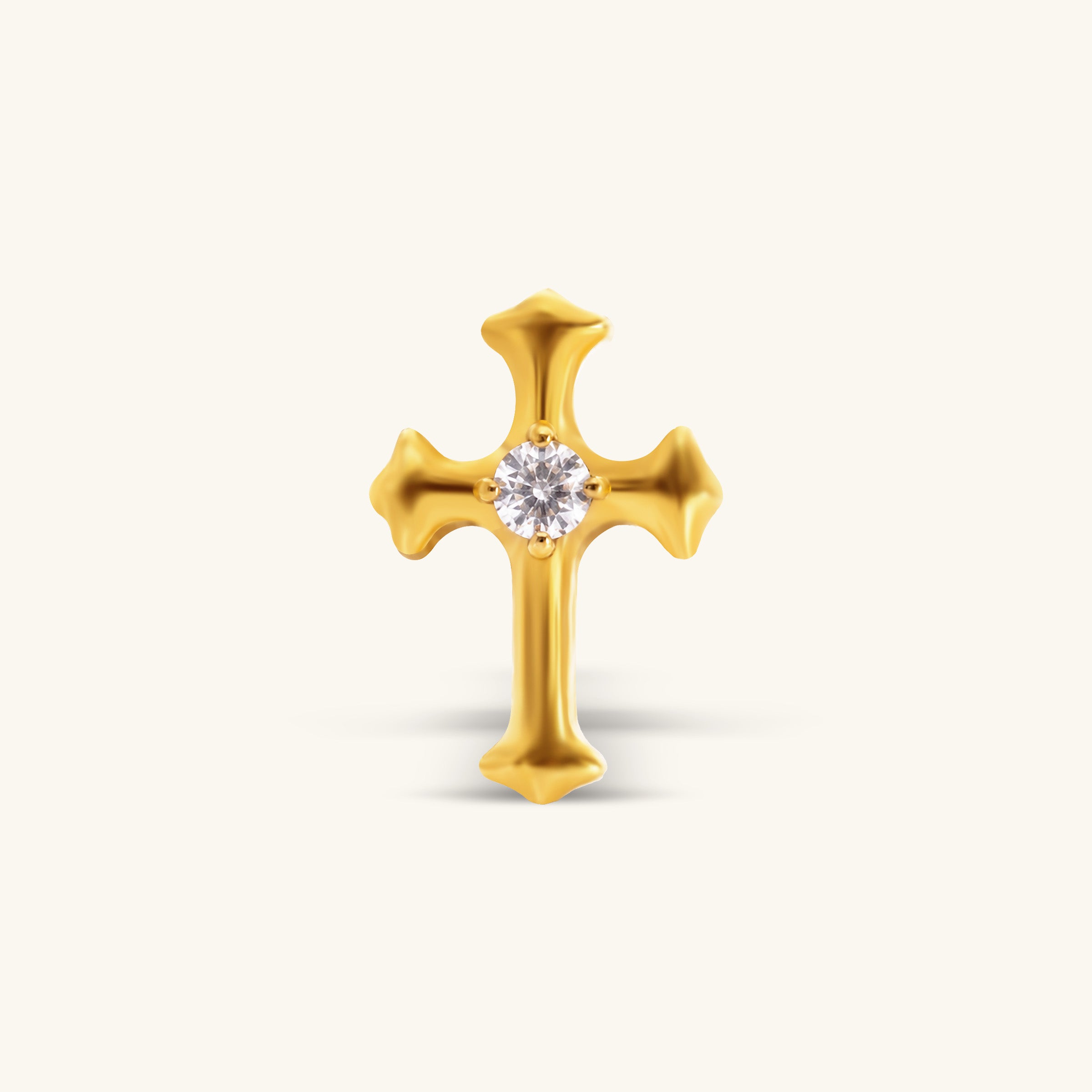 Titanium Cross Stud