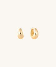 Teardrop Hoops - Brass - Oumo Jewelry