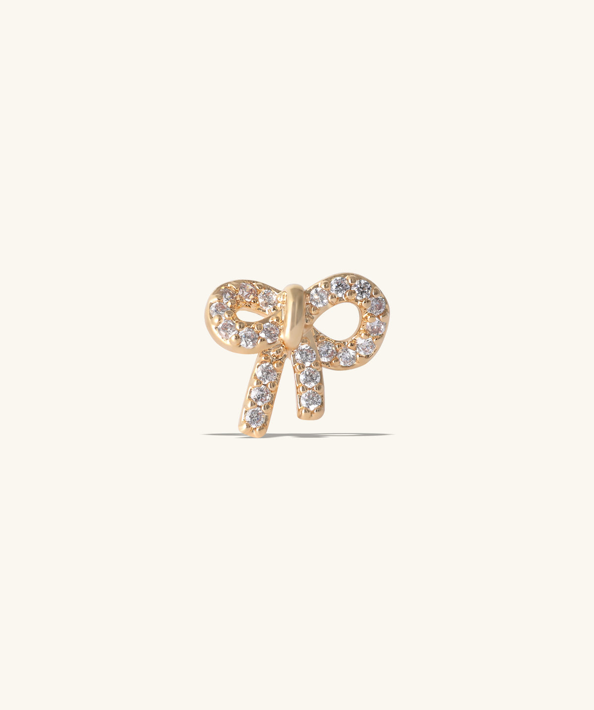 Playful Bow Stud - Stainless Steel - Upper Lobe, Helix - Oumo Jewelry