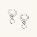 Brena Hoop Earrings - Stainless Steel - Lobe - Oumo Jewelry
