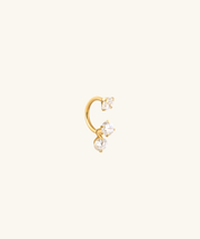 Serene Drop Horseshoe Ring - Stainless Steel - Upper Lobe, Helix, Lip - Oumo Jewelry