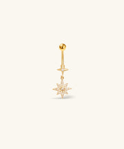 Tirza Belly Ring - Stainless Steel - Navel - Oumo Jewelry