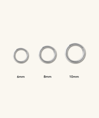 Titanium Double Layer Clicker Hoop