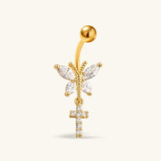 Sable Butterfly Belly Ring