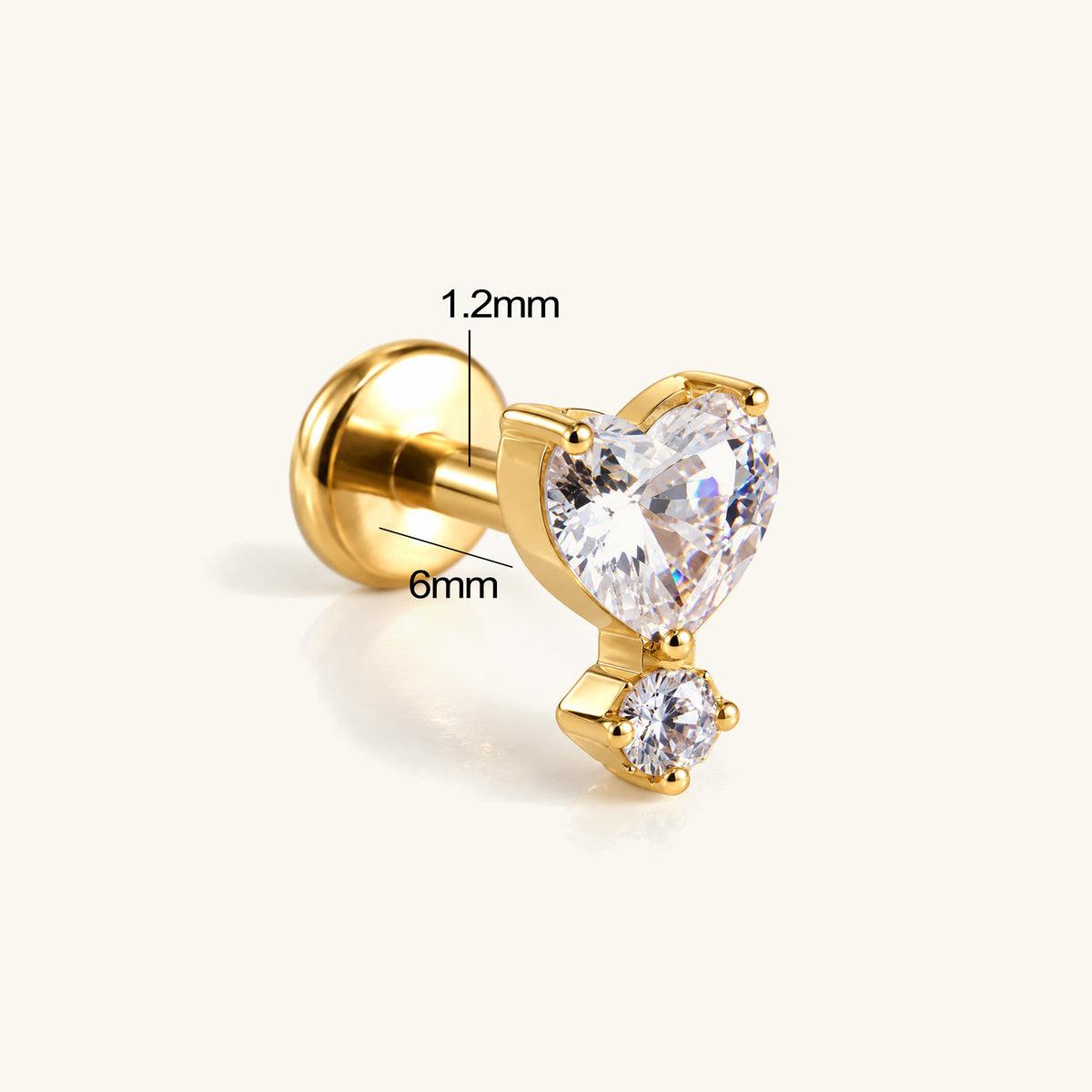 Titanium Keira Stud - OumoJewelry