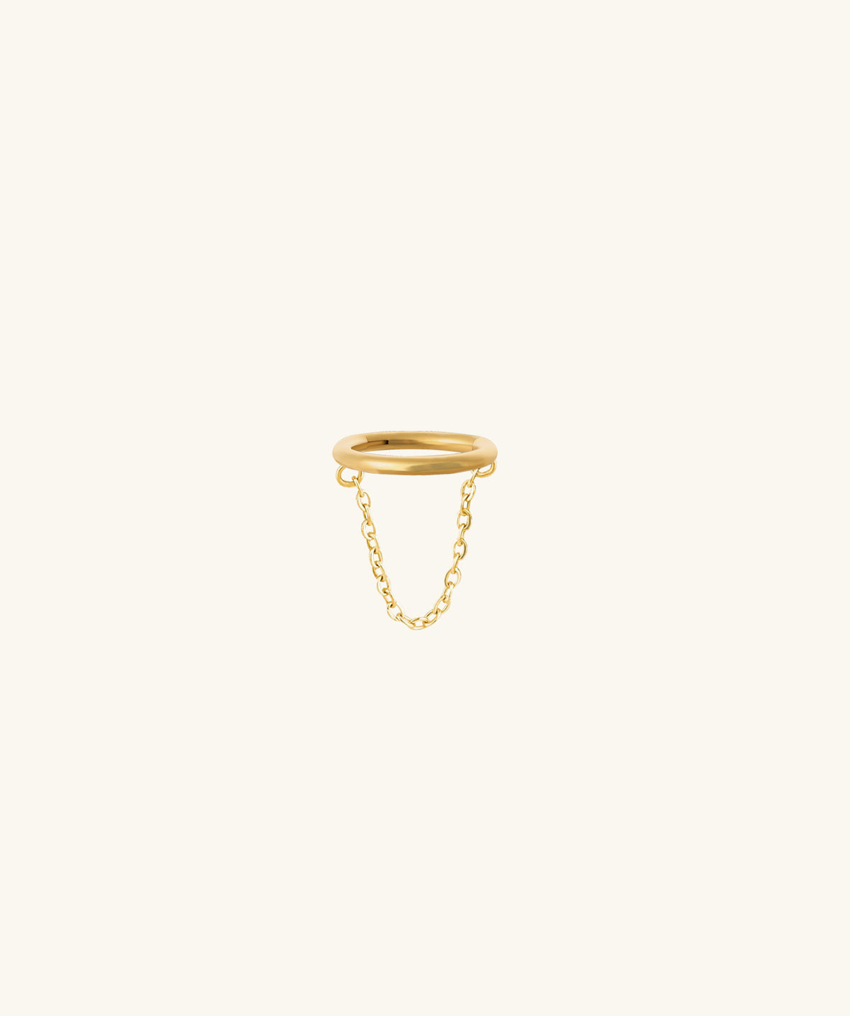 Chain Clicker Hoop - Stainless Steel - Helix, Conch - Oumo Jewelry