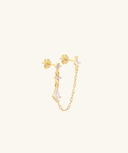 Charm Gems Chain - Sterling Silver 925 - Lobe, Upper Lobe - Oumo Jewelry