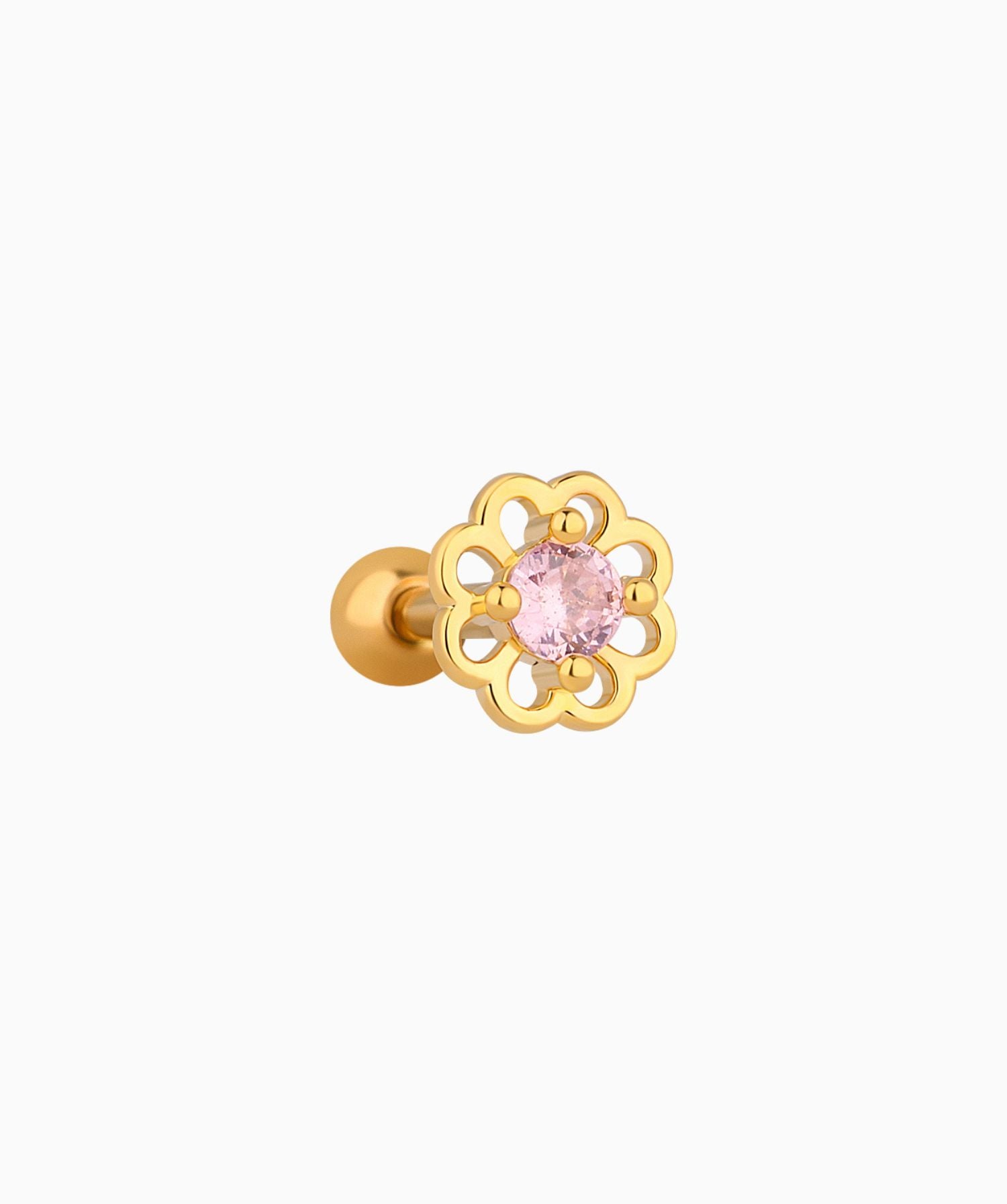 Hollow Flower Stud