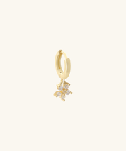 Gems Flower Drop - Brass - Lobe, Upper Lobe - Oumo Jewelry