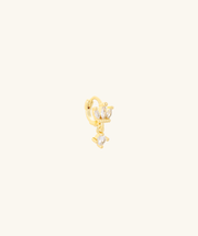 Marquise Helix Hoop - Brass - Upper Lobe, Helix - Oumo Jewelry