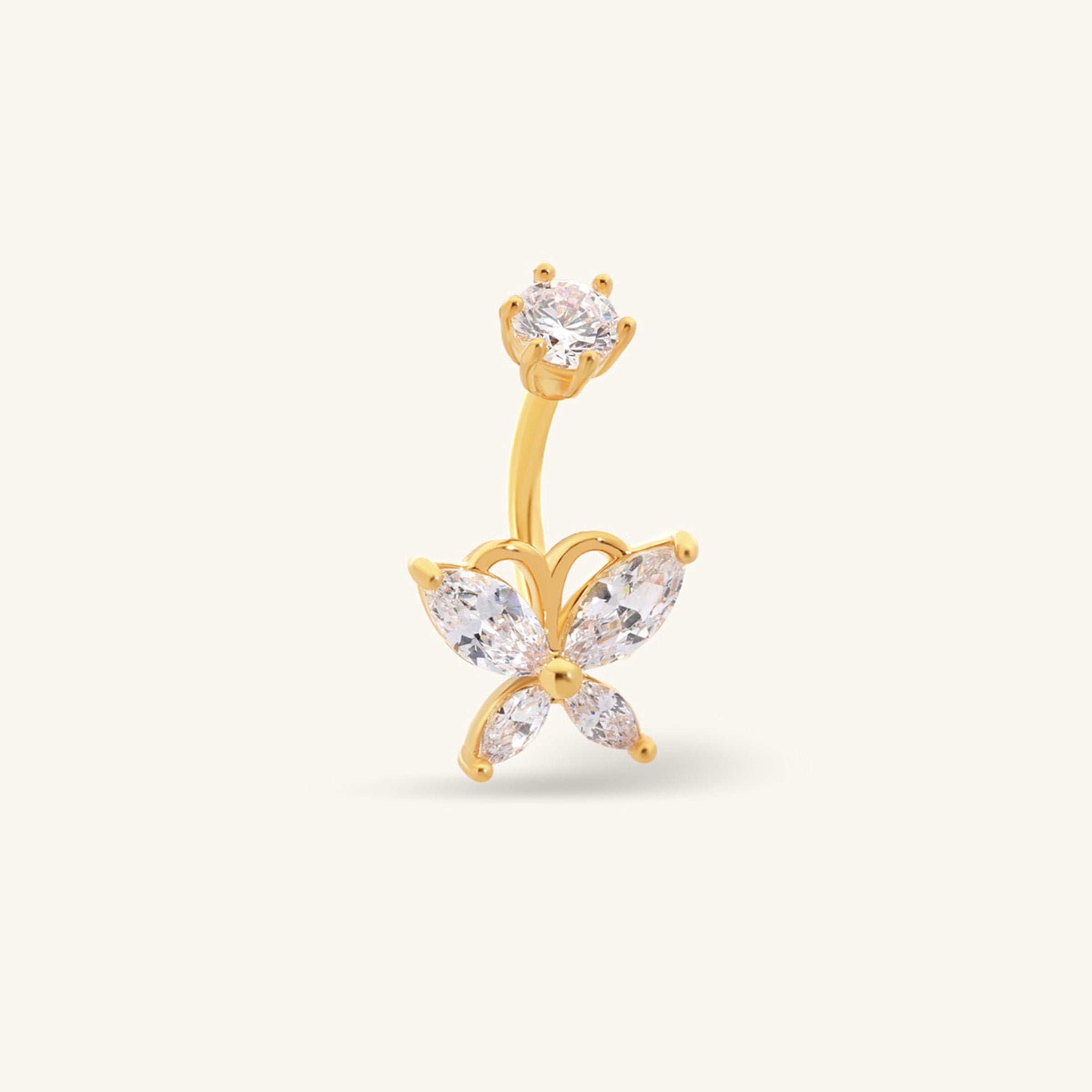 Seren Butterfly Belly Ring - OumoJewelry