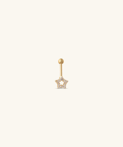 Hollow Star Vertical Helix Stud