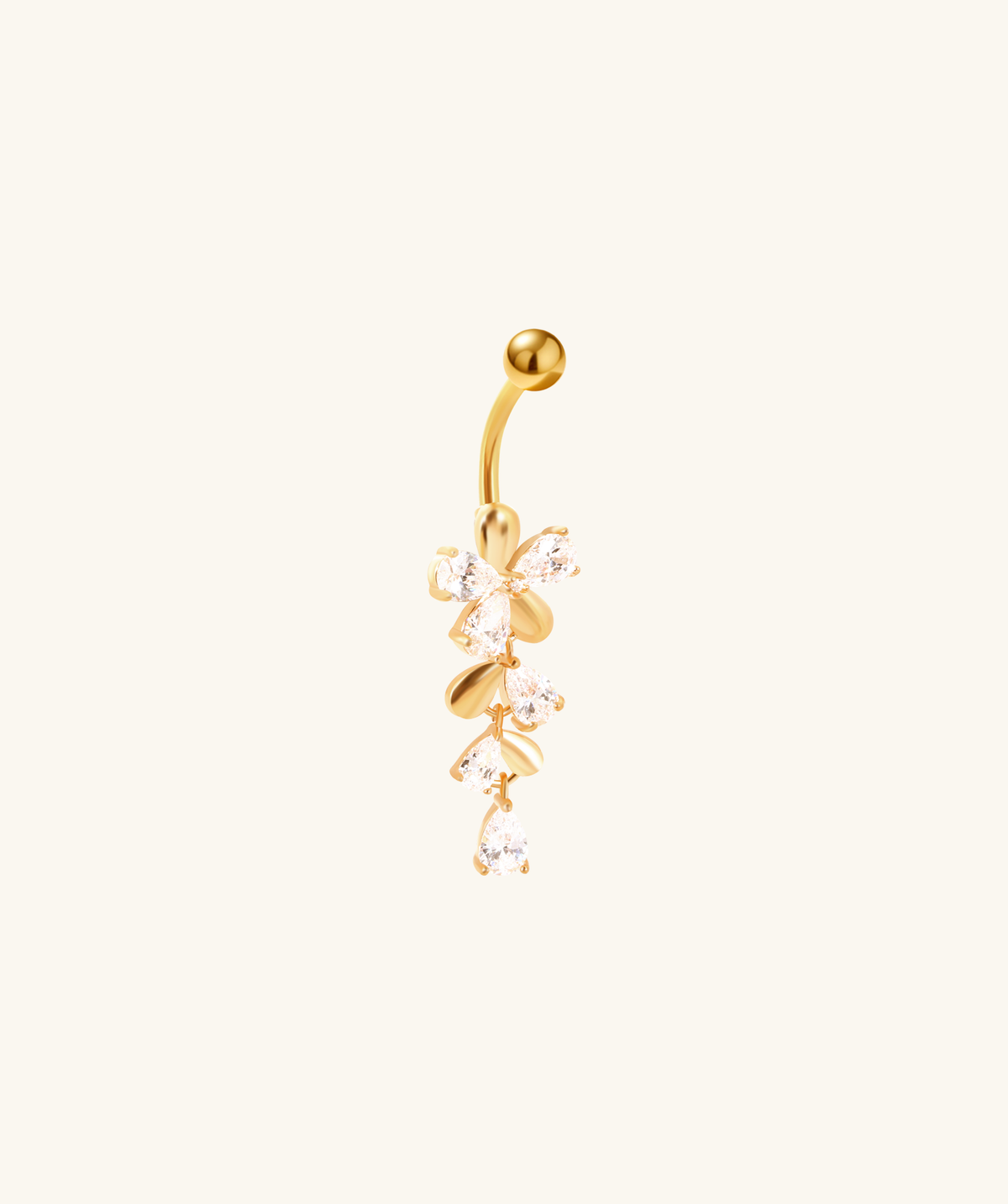 Aria Belly Ring - Stainless Steel - Navel - Oumo Jewelry