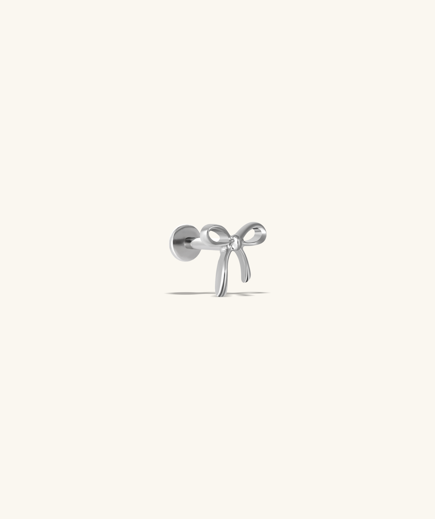 Titanium Mini Bow Stud - OumoJewelry