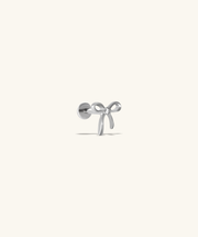 Titanium Mini Bow Stud - Titanium - Upper Lobe, Helix, Conch - Oumo Jewelry