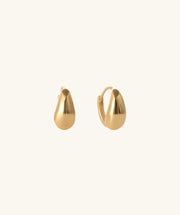 Drop Hoops - Brass - Oumo Jewelry