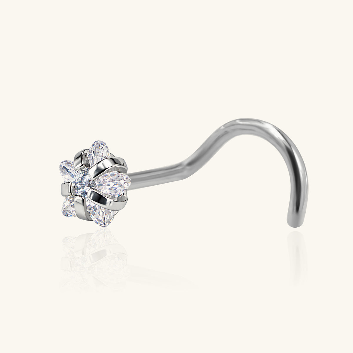 Titanium Star Nose Stud Set