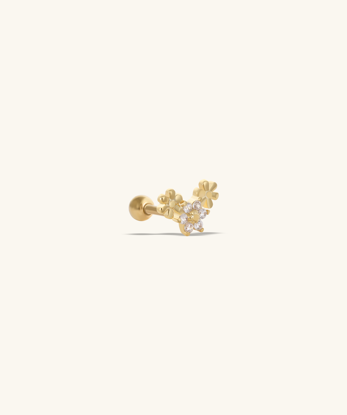 Bloom Stud - Stainless Steel - Upper Lobe, Helix - Oumo Jewelry