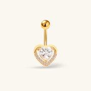 Nyra Heart Belly Ring - Oumo Jewelry