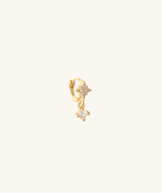 Starfall Hoop - Brass - Upper Lobe, Helix - Oumo Jewelry