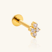 Titanium Aster Stud
