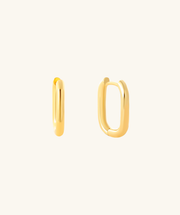 Basic U-Shaped Hoops - Brass - Oumo Jewelry