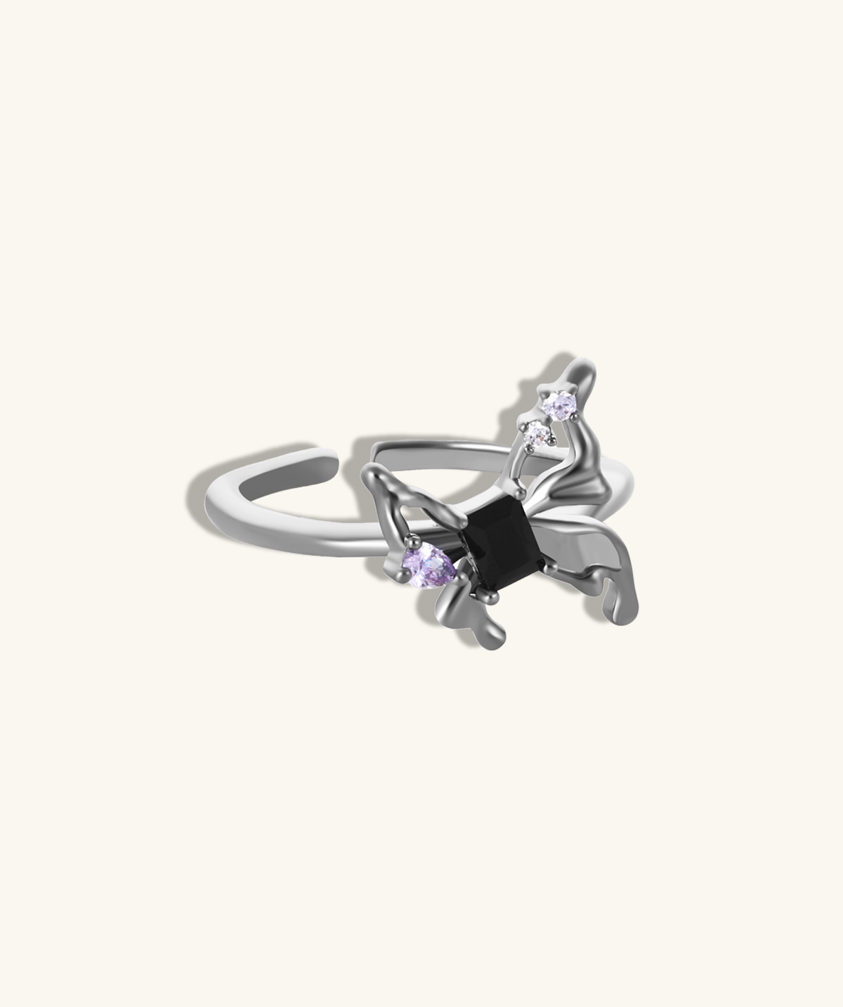 Blackwing Butterfly Ring - Brass - Oumo Jewelry
