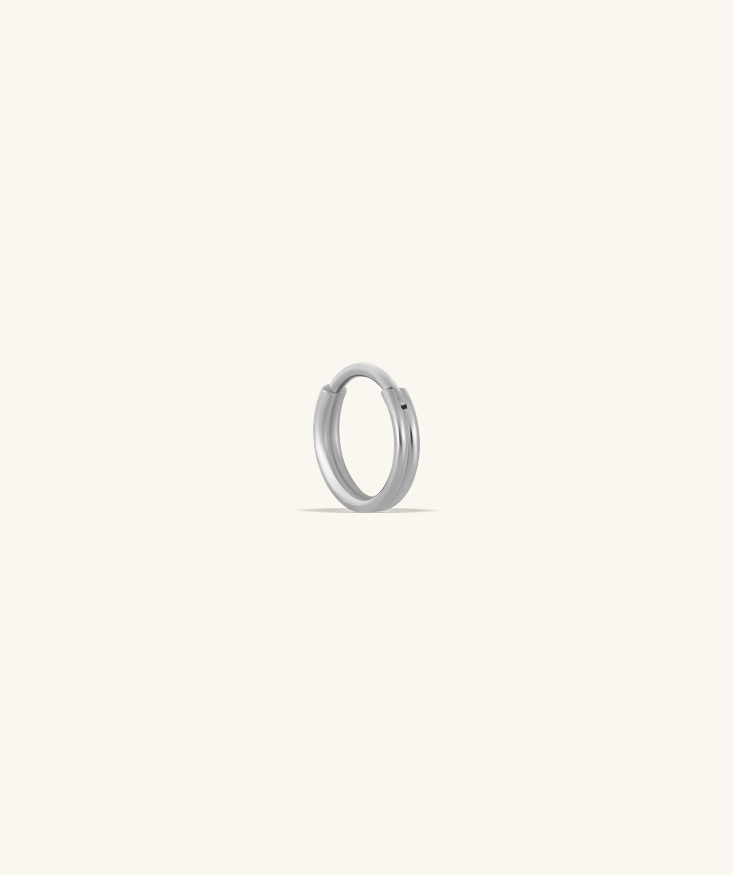 Titanium Double Layer Clicker Hoop - OumoJewelry