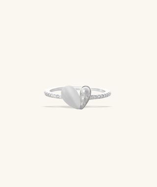 Pearl Heart Ring