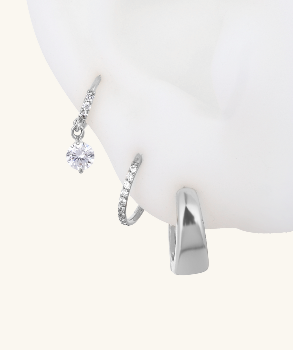 Silver Elegance Set - Brass - Oumo Jewelry