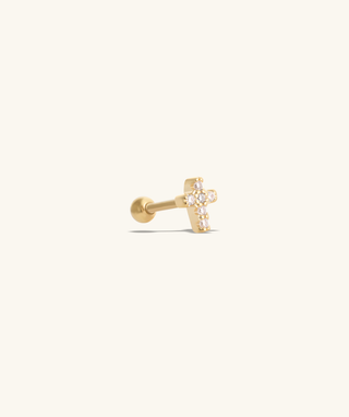 Petite Cross Stud - OumoJewelry
