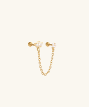 Marquise Crown Chain - Stainless Steel - Lobe, Upper Lobe - Oumo Jewelry