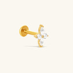 Titanium Calix Stud - Titanium - Helix, Upper Lobe, Conch - Oumo Jewelry