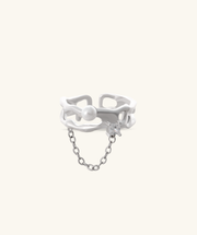 Grace Pearl Ring - Brass - Oumo Jewelry