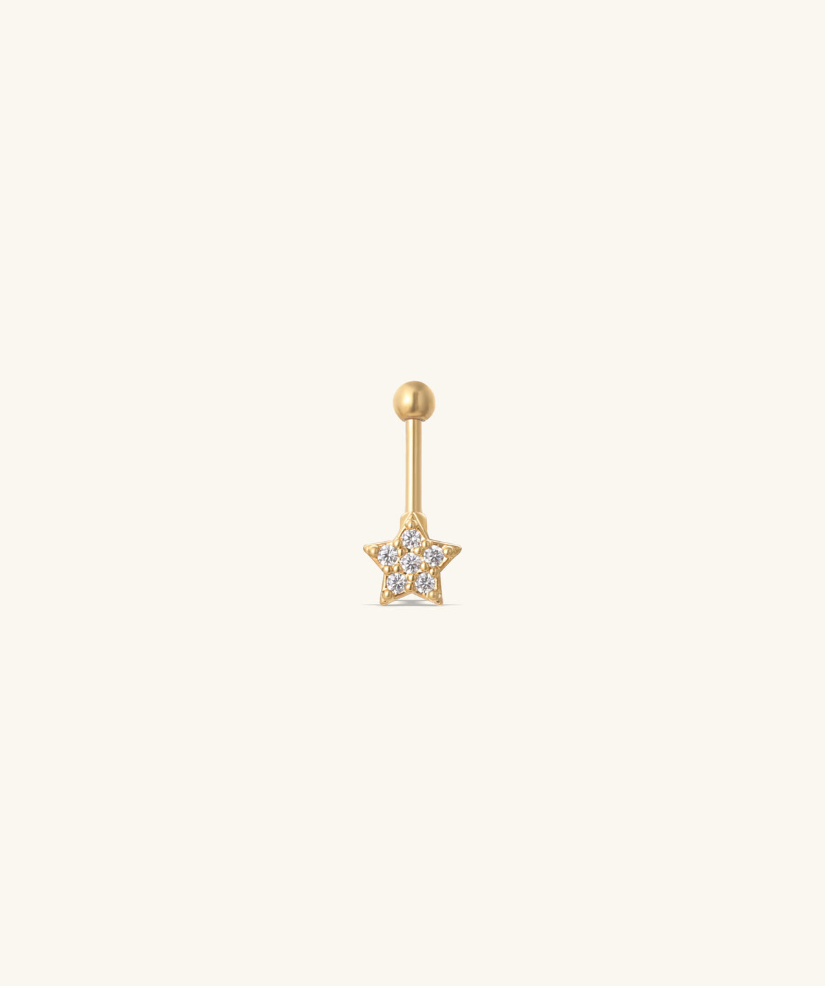 Star Vertical Helix Stud - Stainless Steel - Vertical Helix - Oumo Jewelry