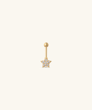 Star Vertical Helix Stud - OumoJewelry