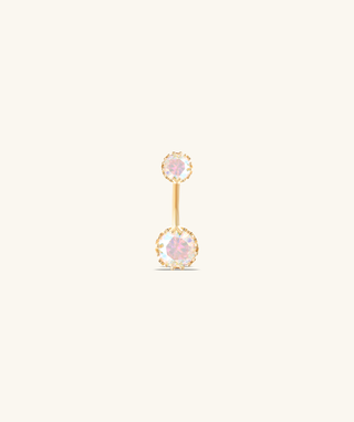 Crystal Glow Belly Ring - OumoJewelry