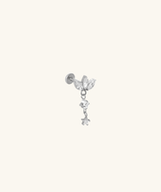 Titanium Riven Stud - Titanium - Helix, Upper Lobe, Flat - Oumo Jewelry