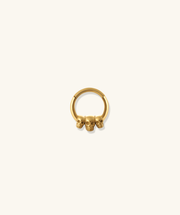 Skull Clicker Hoop - Stainless Steel - Daith, Septum - Oumo Jewelry