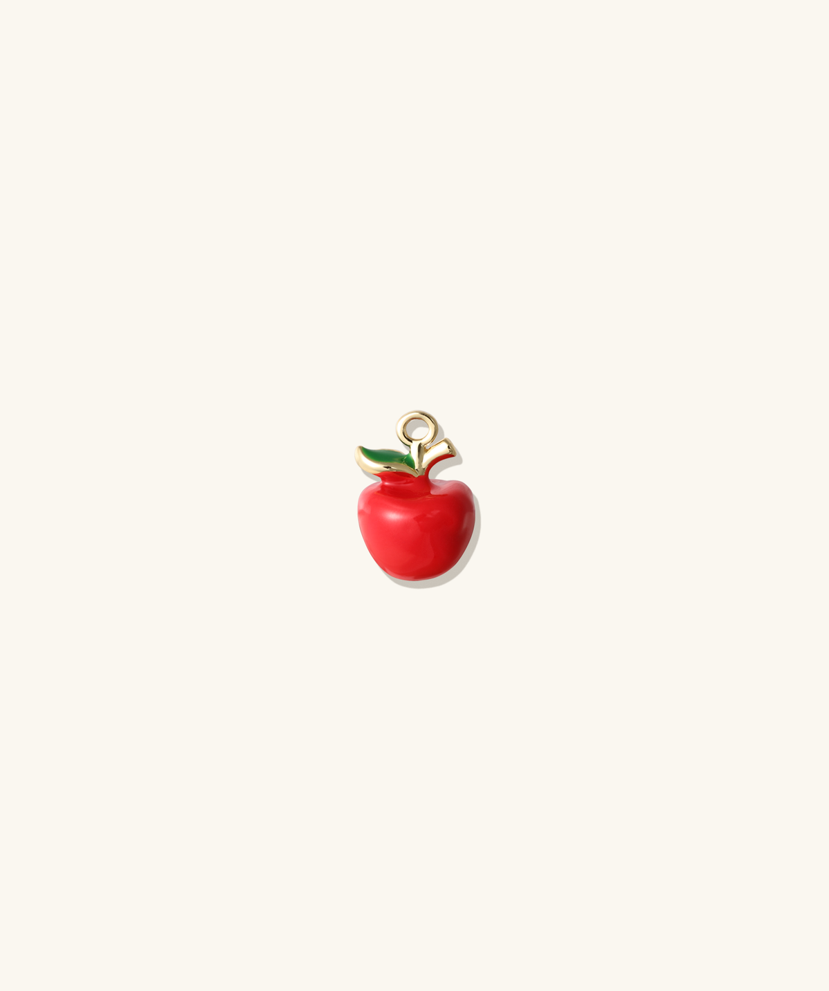 Apple Charm - Brass - Oumo Jewelry