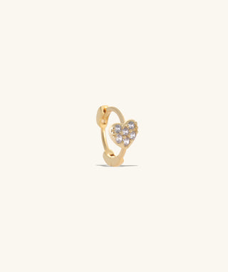 Heart Helix Hoop